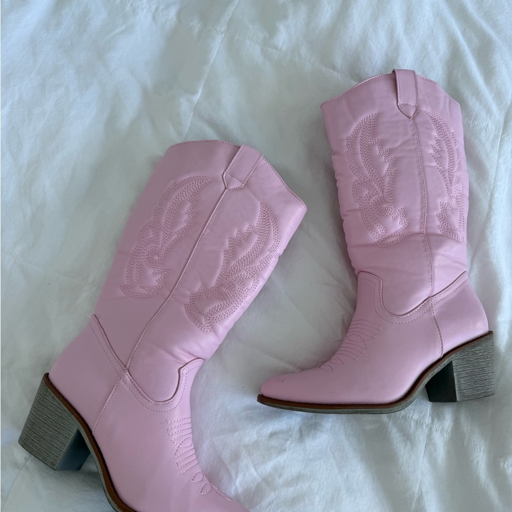 Cowgirl Pink Boots by Pierre Dumas 6.5 - Picture 3 of 5